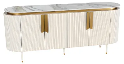Obrázok produktu pre Elegantný béžový drevený príborník v modernom dizajne