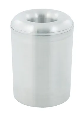 Selbstlöschender Papierkorb aus Aluminium 20 Liter Aluminium VB 051496