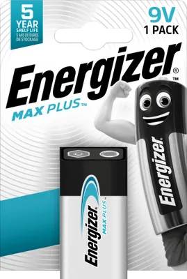 Image de Pile bloc 9 V alcaline-manganèse Energizer Max Plus 9 V 1 pc