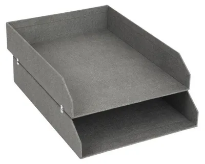 Produktbild von HAKAN Dokumentenablage Set 2 Stk. - Grau Canvas