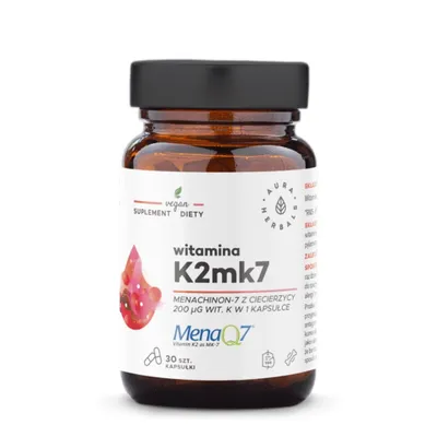 Produktbild von Aura Herbals Vitamin K2MK7 MenaQ7 200 g 30 Kapseln
