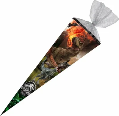 Produktbild von Nestler Schultüte 85cm 6eckig Jurassic World Dinosaurier