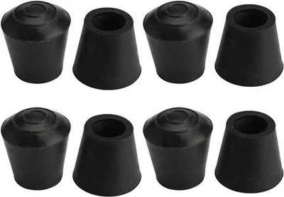 Image de Pieds en caoutchouc pour chaise de salon, diamètre intérieur 12 mm (1/2")