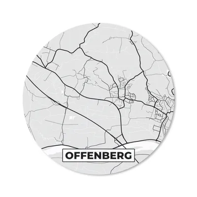 Produktbild von MuchoWow® Mauspad Mousepad Offenberg - Stadtplan - Deutschland - Karte 20x20 cm - Mousepads - Maus Mat - Pad - Mausunterlage - Schreibtischmatte