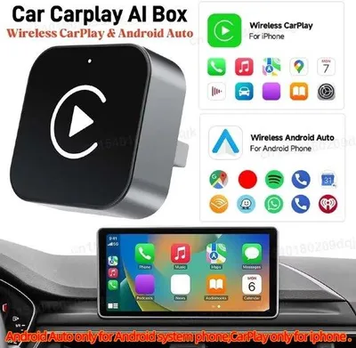 Image de Adaptateur pour navigation automobile - 2-en-1 - Sans fil - Branchez et c'est parti - Android Auto