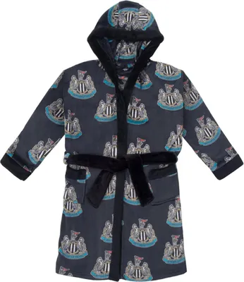 Obrázok produktu pre Newcastle United FC - Chlapčenský župan s celoplošnou potlačou, fleece GF761 (140) (Black)