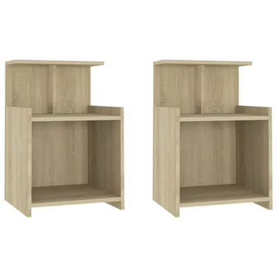 Immagine prodotto di Comodini 2pz Rovere Sonoma 40x35x60 cm in Legno Multistrato