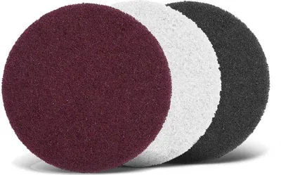 Produktbild von MENZER Fleece Schleifvliese, 90 mm, f. Exzenterschleifer, Faservlies (10 Stk.) grob (ca. K 80)