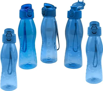Produktbild von 5 Stück Steuber Klick Top Design Trinkflasche 700 ml blau
