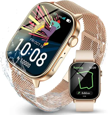 Produktbild von LOYEWAIER Smartwatch mit Telefonfunktion 2.01" HD Display GPS Fitnessuhr IP68 Wasserdicht 178+ Sportmodi Herzfrequenz & Schlafmonitor