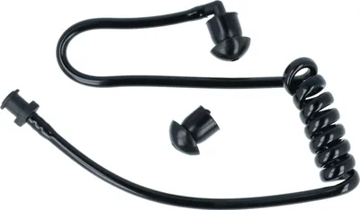 Produktbild von vhbw Security Schallschlauch Ohrhörer, 2x Ohrstöpsel für Headset, Funkgerät - transparent / schwarz
