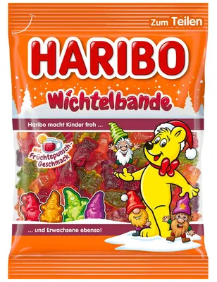 Obrázek produktu pro Haribo ovocné žvýkačky Wichtelbande s příchutí ovocného punče 200g