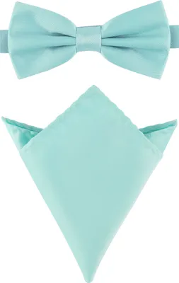 Produktbild von Ladeheid Herren Schmale Fliege & Einstecktuch Set M/P (12cm x 6cm, 22cm x 22cm)