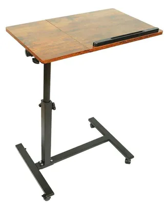 Produktbild von Computertisch höhenverstellbar mit Rollen 60 x 34,5 x 58-90 cm Gelbkirsche