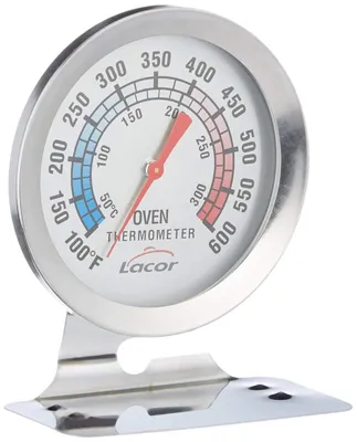 Backofen-Thermometer, Edelstahl, analog, 7x9x4 cm, bis 300 °C