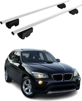 Image de Barres de toit transversales pour BMW X1 E84 2009-2015 Fer Argent