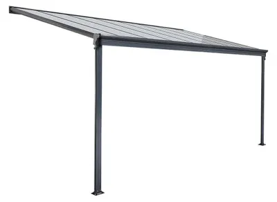 Produktbild von Terrassenüberdachung 312 x 303 x 226 / 278 cm (Grau)