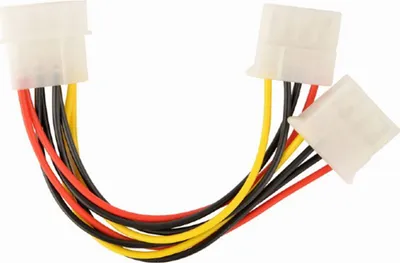 Produktbild von Gembird Interner Stromkabel-Splitter, Molex (4-pin), Männlich, Weiblich, 10 g, 90 mm, 125 mm