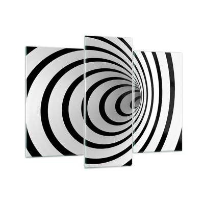 Produktbild von Bilder auf glas - Spirale abstrakt komposition - 130x100cm - Glasbilder - Wandbilder - Kunstdruck - zum Aufhängen bereit - Wanddekoration aus Glas - Glas Bilder - Wandbild auf Glas - GCB130x100-2648