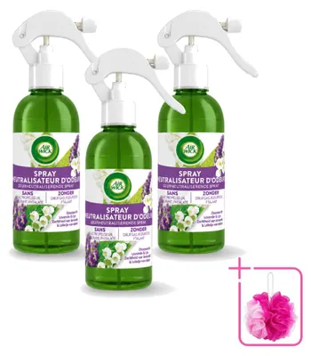 Productafbeelding van 3 x Air Wick Active Fresh luchtverfrisser spray, lavendel & lelie, 237 ml - voordeelverpakking - 3 stuks