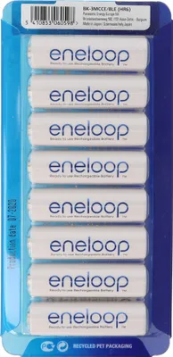 Produktbild von Panasonic eneloop Standard Mignon/AA HR-3UTGA 8er Pack, 2er AccuCell AccuBox