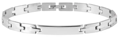 Produktbild von Akzent Gliederarmband aus Edelstahl in silberfarbig