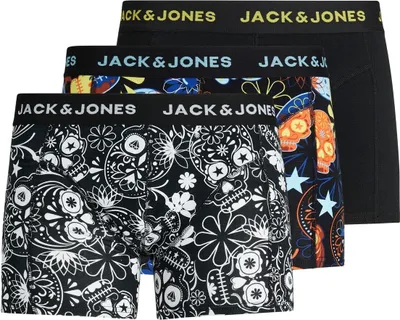 Produktbild von Jack & Jones Boxershort Herren JACSUGAR SKULL TRUNKS 3 PACK schwarz L