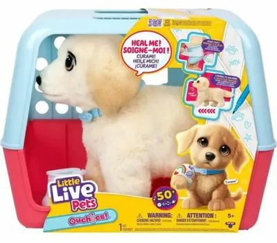 Produktbild von Moose Toys Little Live Pets Ouchies Puppy Cooper, Spielzeug-Hund, 5 Jahr(e), Interaktiv, Mit Ton, AA