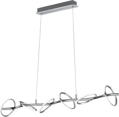Produktbild von LED Hängelampe, 6 flammig, schwenkbar, H 150cm