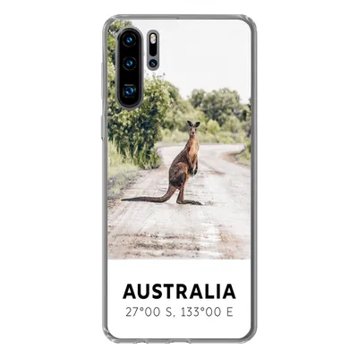 Produktbild von MuchoWow® Handyhülle Schutzhülle Hülle für Huawei P30 Pro Känguru - Australien - Tiere Silikon Softcase Handy Hülle - Schutzdeckel