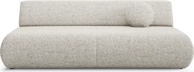 Produktbild von Sofa DELTA mit Schlaffunktion, Schlafsofa, Wohnzimmersofa, Couch, Soffa, Bettsofa, Geflochtener Stoff – Beige PUENTE 06