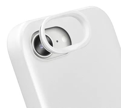 Zdjęcie produktu dla Rhinoshield, ramka ochronna do aparatu iPhone'a 16e, odporna na zarysowania, biała