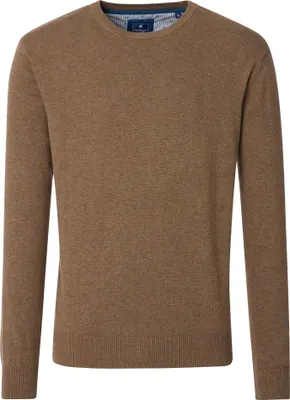 Produktbild von REDMOND Casual Herren Pullover Langarm Rundhals Comfort Braun 3XL