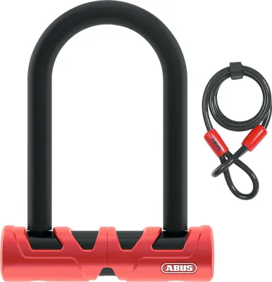 Obrázok produktu pre Sada U-zámku ABUS Ultimate 420 s držiakom a lankom Cobra pre bicykle
