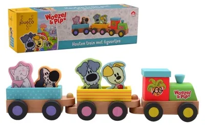 Produktbild von Jouéco Woezel & Pip Treinset met figuurtjes