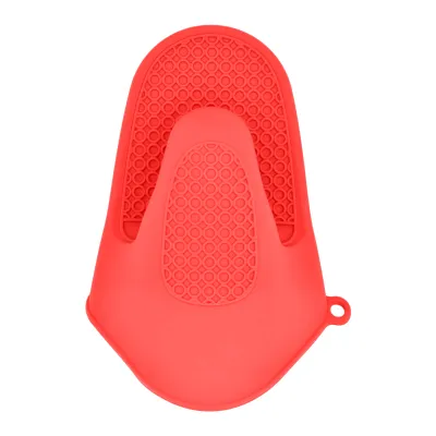 Produktbild von 1 Stück Verdickter Ofenhandschuh aus Silikon gegen Verbrühungen, Haushaltsküche, Silikon, Mikrowellenhandschuh, Backzubehör