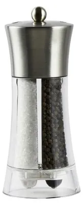Obrázek produktu pro Dvojitý velký akrylový mlýnek na pepř a sůl 19 cm