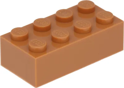 Obrázek produktu pro 100x LEGO kostky 2x4, nugát