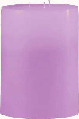 Produktbild von 3-Docht Kerze Mittelflieder 20 x Ø 15 cm, Mehrdochtkerze, durchgefärbt