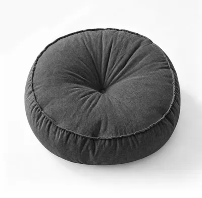 Sitzkissen rund 45 cm Ø, Höhe 10 cm, dickes Bodenkissen