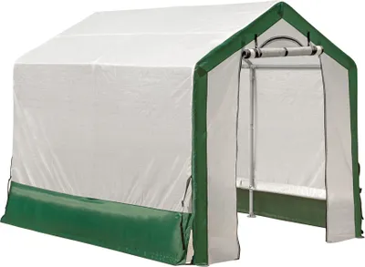 Produktbild von ShelterLogic Foliengewächshaus Weiß/Grün 240x180x200 cm