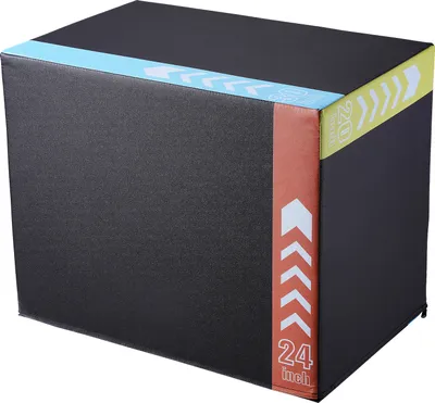 Obrázok produktu pre SucceBuy 3 v 1 plyometrický skok box, 30/24/20 palcový bavlnený plyo box, fitness a agility tréningová platforma, protišmykový cvičebný step-up box pre fitness tréning v domácej posilňovni