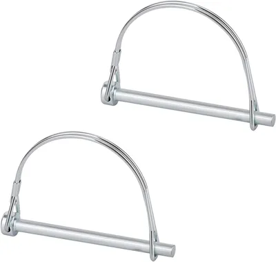 Productafbeelding van Aanhangwagen Koppelingspen 6,3x86mm - 2 Stuks Veiligheidskoppelingsborgpen voor Aanhangwagens en Tuinmachines