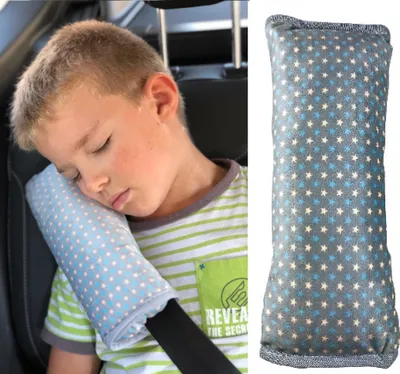 Immagine prodotto di HECKBO cuscino per cinture di sicurezza per bambini - lavabile in lavatrice - morbidissimo - cuscino per dormire in auto di alta qualità - cuscino per cinture di sicurezza - 30cmx12cm