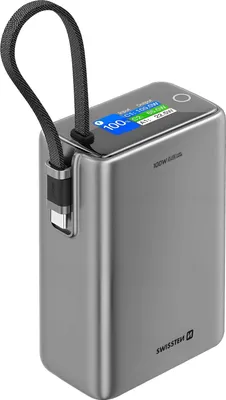 Obrázek produktu pro Swissten, Powerbanka 25000mAh pro notebook MacBook s digitálním displejem, šedá
