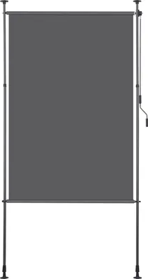 Obrázek produktu pro TolleTour Vertikální markýza Venkovní roleta 150 x 270 cm Balkonová roleta s ruční klikou Ochranná clona Vertikální markýza bez vrtání Ochrana proti slunci Ochrana proti větru Antracitová barva