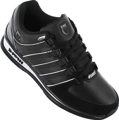 Produktbild von K-Swiss - "Rinzler" Sneaker für Herren, Leder, Flach PP15844 (42 EU) (Schwarz/Weiß)