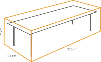 Produktbild von Tischschutzhülle 225 x 105 x 75 cm