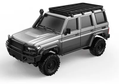 Produktbild von HB-R4308 RC Auto 1:43, 2.4G 4WD Allrad Funkferngesteuertes Kletterfahrzeug, Gelände-Spielzeugauto mit Doppelkarosserie, Silber