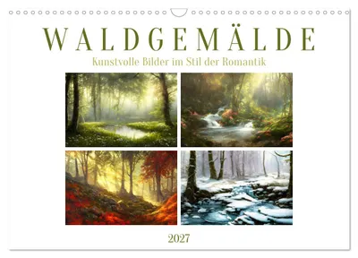 Produktbild von Waldgemälde (Wandkalender 2027 DIN A3 quer), CALVENDO Monatskalender